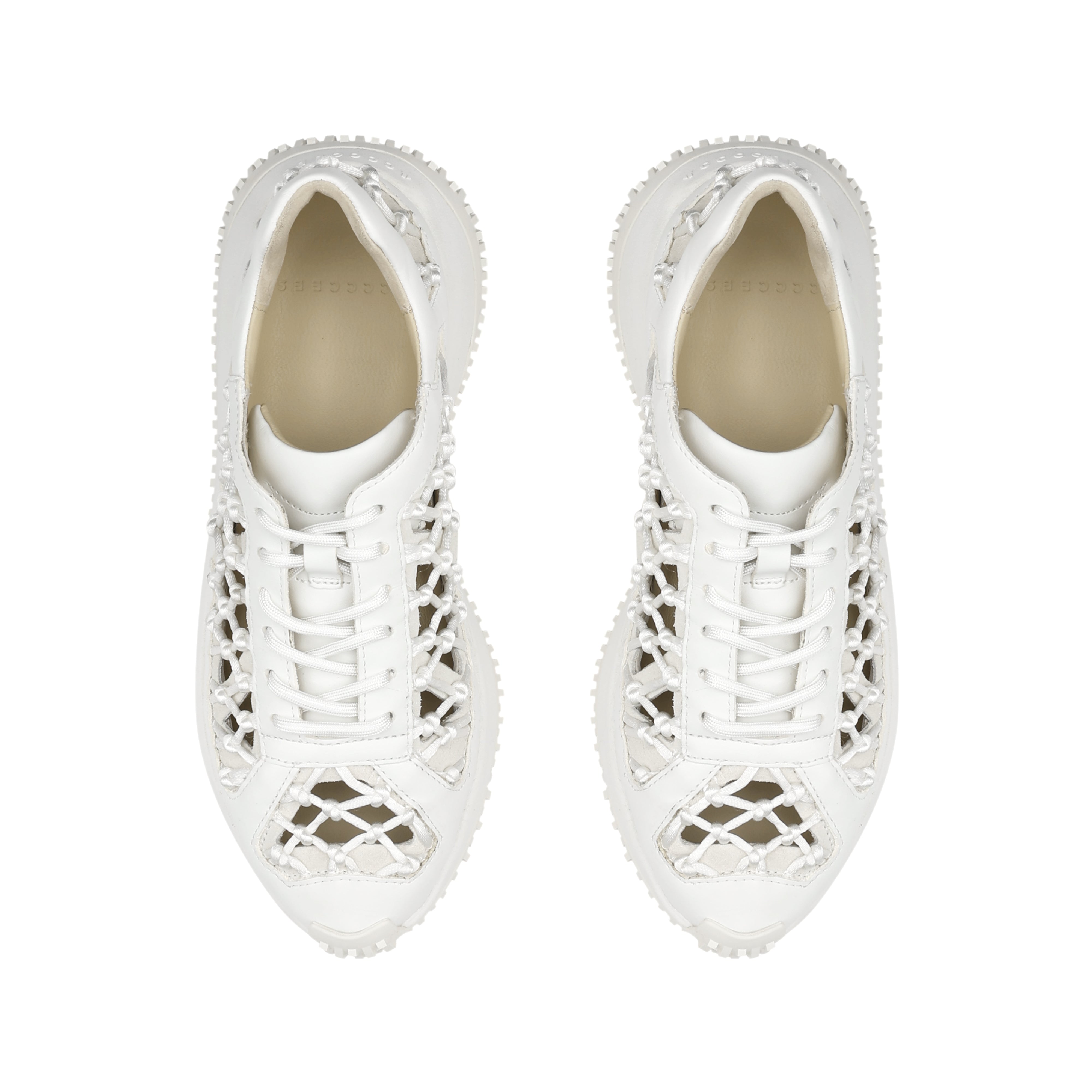 women's premium white leather handcrafted summer sneakers